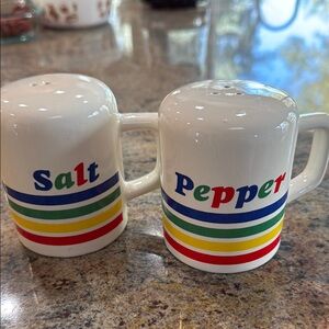 Rainbow Stripe Salt and Pepper Shaker Set